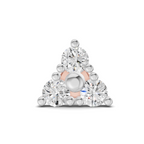 0.09 Carat Lab Grown Diamond Nova Trio Nosepin | 14K Rose Gold (Screw)