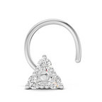 0.09 Carat Lab Grown Diamond Nova Trio Nosepin | 14K White Gold (Wire)