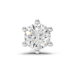 0.25 Carat Lab Grown Diamond Clara Solitaire Nosepin | 14K White Gold (Screw)