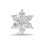 0.16 Carat Lab Grown Diamond Snowflake Nosepin | 14K Rose Gold (Screw)