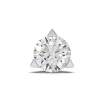 0.23 Carat Lab Grown Diamond Solitaire Nosepin | 14K Rose Gold (Screw)
