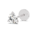 0.23 Carat Lab Grown Diamond Solitaire Nosepin | 14K White Gold (Screw)