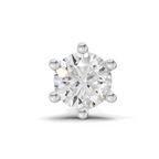 0.25 Carat Lab Grown Diamond Solitaire Nosepin | 14K White Gold (Screw)