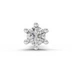 0.05 Ct Solitaire Round Shape Nose Pin | 14K Yellow Gold