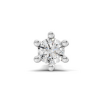 0.05 Ct Solitaire Round Shape Nose Pin | 14K Yellow Gold