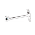 0.03 Ct Round Shape Soilitaire Diamond Nose Pin | 14K Yellow Gold