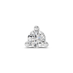 0.03 Ct Round Shape Soilitaire Diamond Nose Pin | 14K Yellow Gold