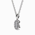 0.26 Carat Round Cluster Pendant | 14K White Gold