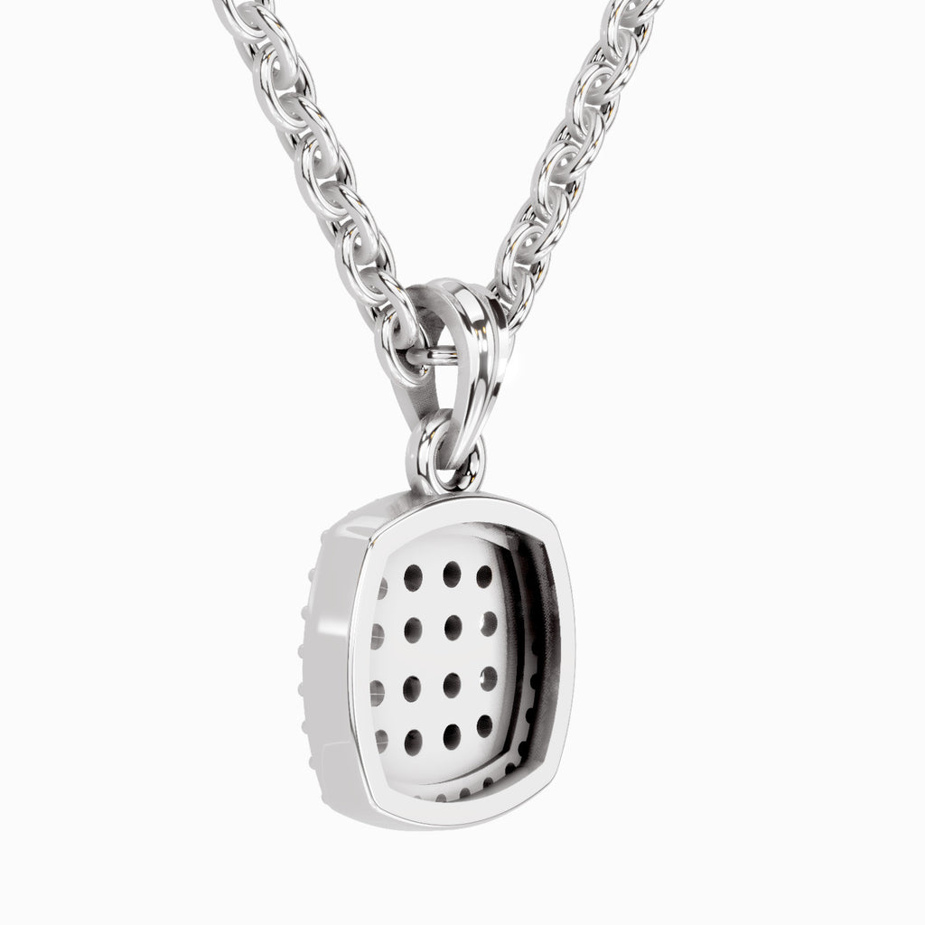 0.26 Carat Round Cluster Pendant | 14K White Gold