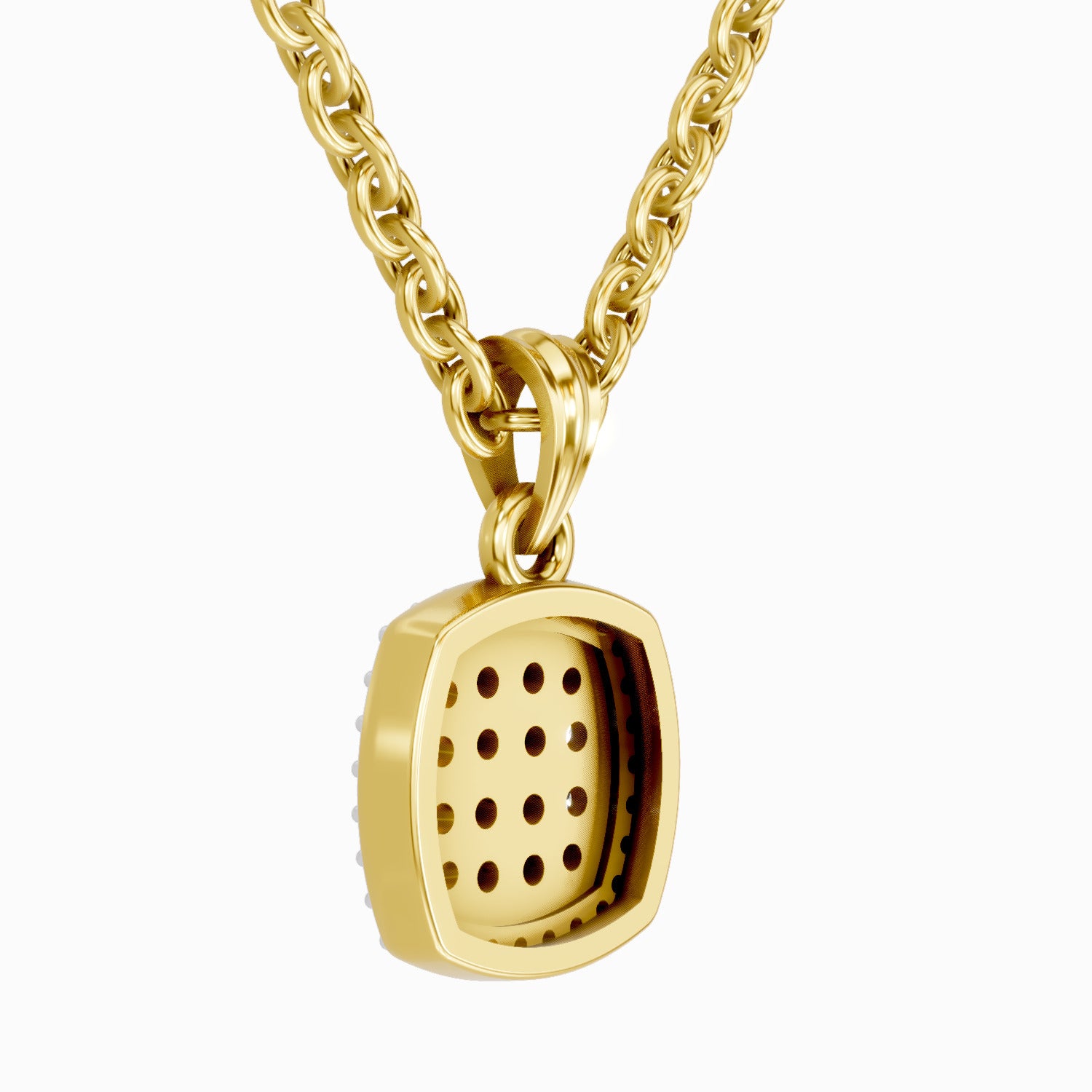 0.26 Carat Round Cluster Pendant | 14K Yellow Gold