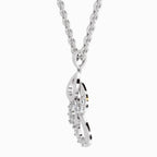 Lab Grown Diamond 0.12 Carat Drop Pendant for Women in 14K