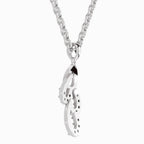 Lab Grown Diamond 0.12 Carat Drop Pendant for Women in 14K