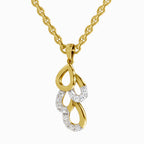 Lab Grown Diamond 0.12 Carat Drop Pendant for Women in 14K