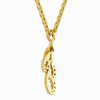 Lab Grown Diamond 0.12 Carat Drop Pendant for Women in 14K