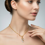 Lab Grown Diamond 0.12 Carat Drop Pendant for Women in 14K