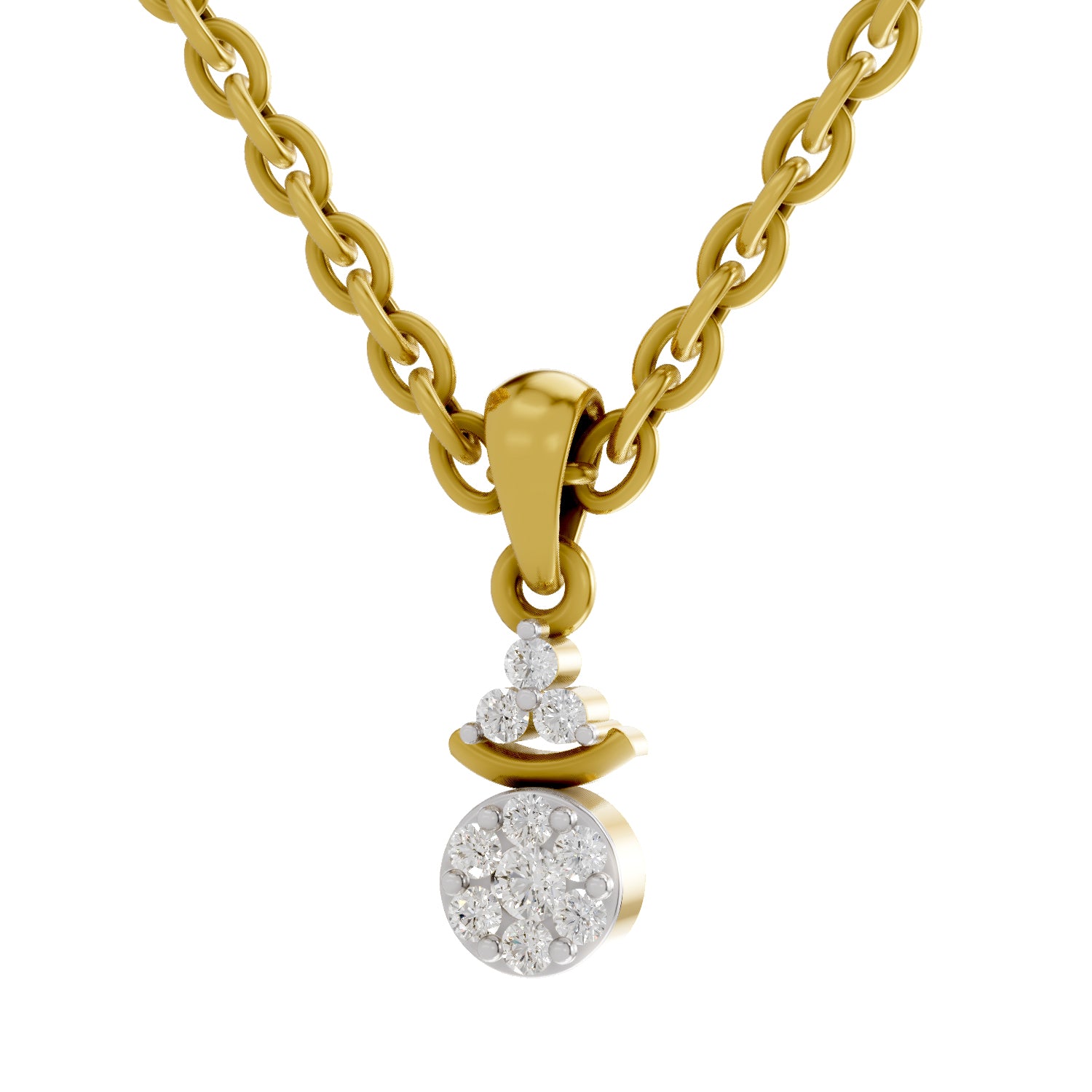 0.09 Ct Diamond Pendant in 14K