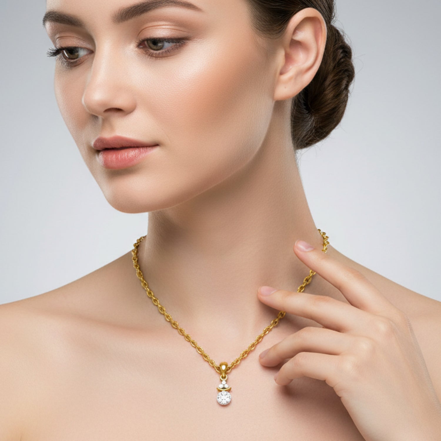 0.09 Ct Diamond Pendant in 14K