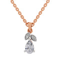 0.84 ct Pear Shape Solitaire Diamond Pendant in 14K
