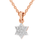 0.33 Carat Nova Star Diamond Pendant | 14K Rose Gold