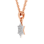 0.33 Carat Nova Star Diamond Pendant | 14K Rose Gold