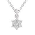 0.33 Carat Nova Star Diamond Pendant | 14K White Gold