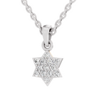 0.33 Carat Nova Star Diamond Pendant | 14K White Gold
