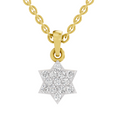 0.33 Carat Nova Star Diamond Pendant | 14K Yellow Gold