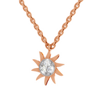 0.18 Carat Soleil Cluster Pendant | 14K Rose Gold