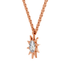 0.18 Carat Soleil Cluster Pendant | 14K Rose Gold