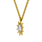 0.18 Carat Soleil Cluster Pendant | 14K Yellow Gold