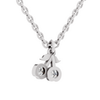 0.17 Carat Sparkling Orchard Cherry Pendant | 14K White Gold