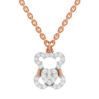 0.3 Carat Teddy Love Pendant | 14K Rose Gold
