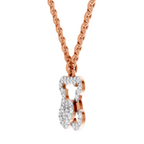 0.3 Carat Teddy Love Pendant | 14K Rose Gold