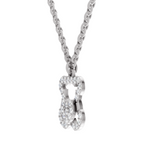 0.3 Carat Teddy Love Pendant | 14K White Gold