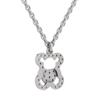 0.3 Carat Teddy Love Pendant | 14K White Gold