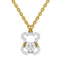 0.3 Carat Teddy Love Pendant | 14K Yellow Gold