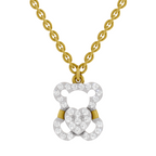 0.3 Carat Teddy Love Pendant | 14K Yellow Gold