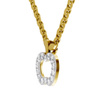 0.18 Carat Shine Apple Drop Pendant | 14K Yellow Gold