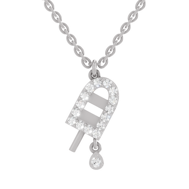 0.31 Carat Popsicle Pendant | 14K White Gold