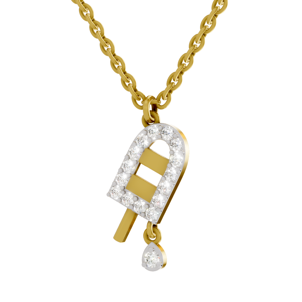 0.31 Carat Popsicle Pendant | 14K Yellow Gold