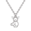 0.18 Carat Little Spark Bear Pendant | 14K White Gold