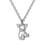 0.18 Carat Little Spark Bear Pendant | 14K White Gold