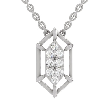 0.29 Carat Round Shape Pendant | 14K White Gold