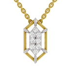 0.29 Carat Round Shape Pendant | 14K Yellow Gold
