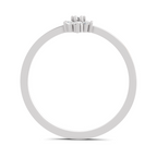 Sparkles Lab Grown Diamond 0.13 Celestial Bloom Ring| 14K White Gold