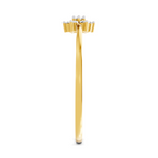Sparkles Lab Grown Diamond 0.13 Celestial Bloom Ring| 14K Yellow Gold