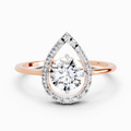 0.70 Carat Round Shape Diamond Ring | 14K Rose Gold