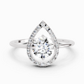 0.70 Carat Round Shape Diamond Ring | 14K White Gold
