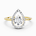 0.70 Carat Round Shape Diamond Ring | 14K Yellow Gold