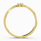 Sparkles Lab Grown Diamond 0.23 Carat Pear Shape Ring| 14K Yellow Gold